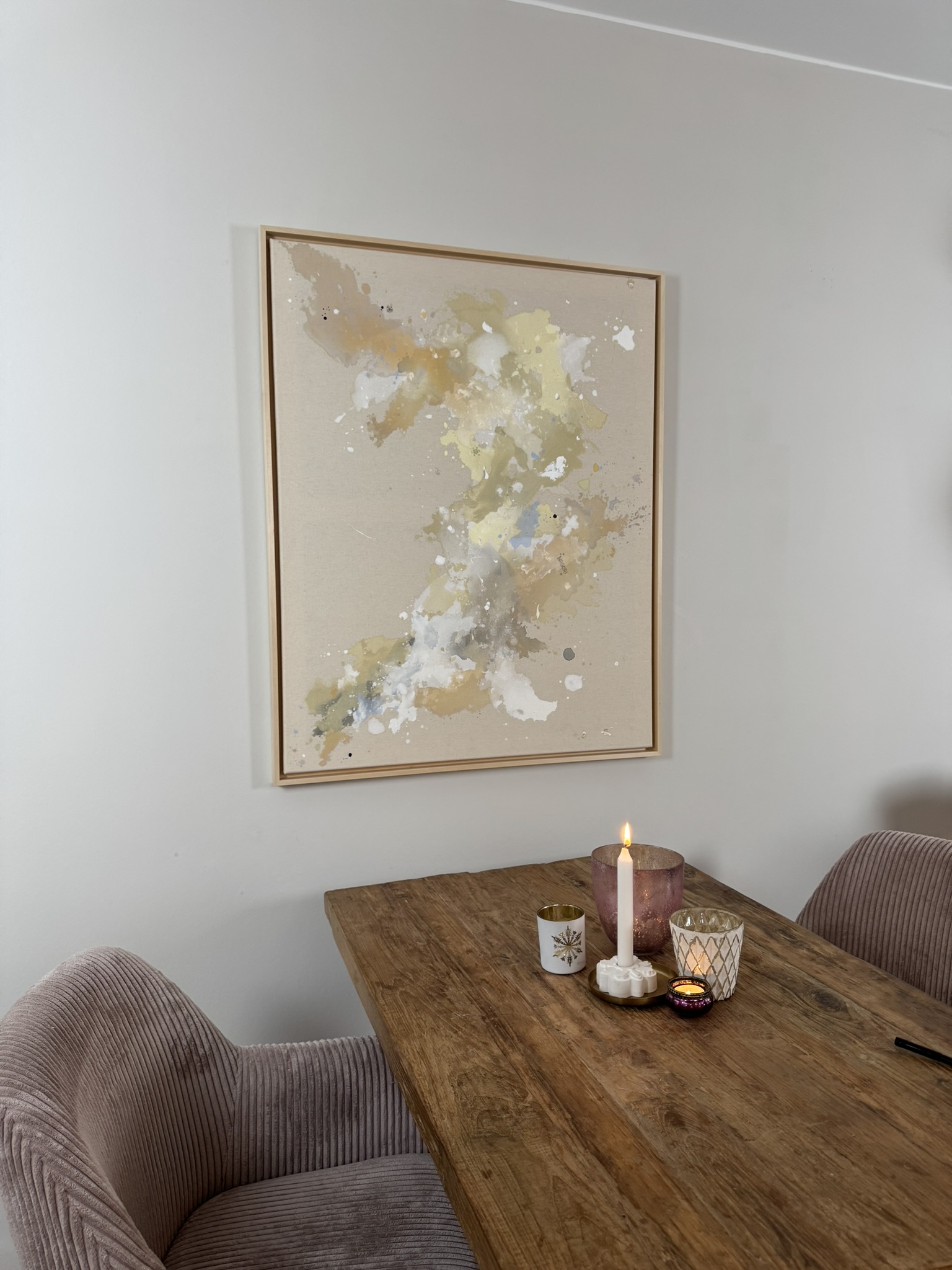 Winterliebe, 2026, Acryl auf roher Baumwollleinwand, Ansicht 2
